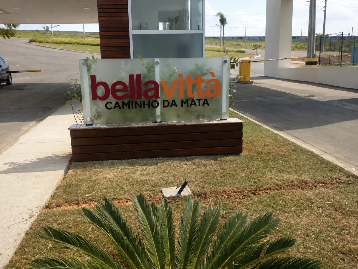 Portaria do Condomínio Bella Vittà Caminho da Mata em Caçapava-SP