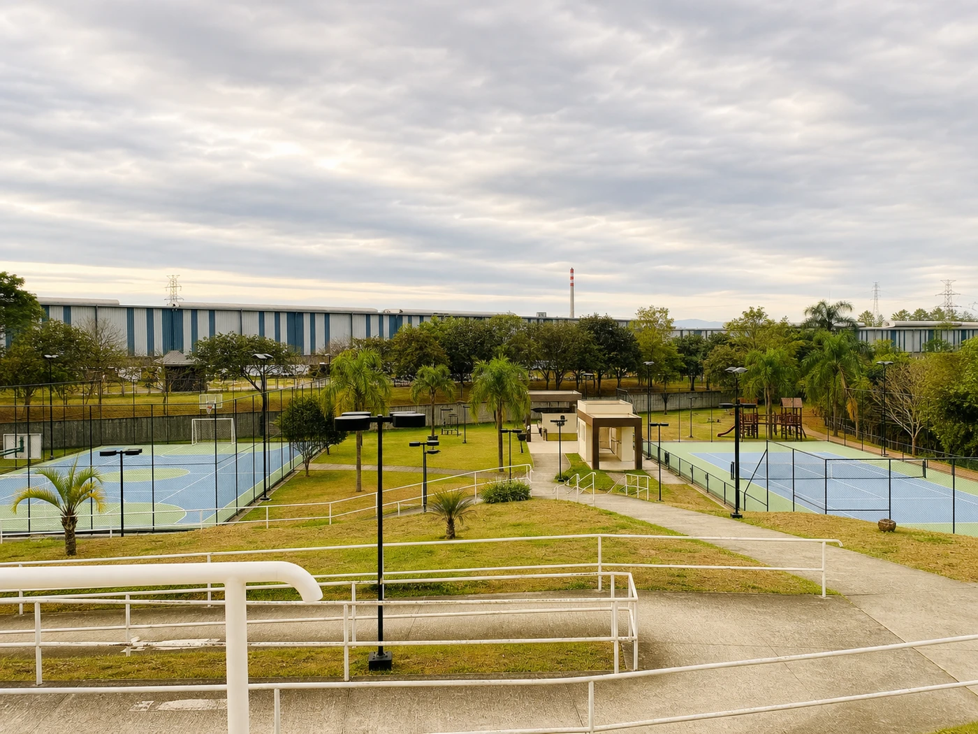 Quadras esportivas do Condomínio Bella Vittà em Caçapava-SP